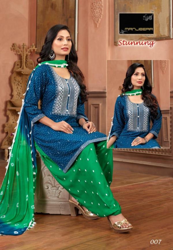 Manjeera Stunning Rayon Fancy Kurti With Bottom Dupatta Collection